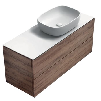 Wall hung furniture for Right hand side basin 121 cm dx