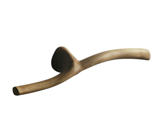 Iroko wooden towel rack