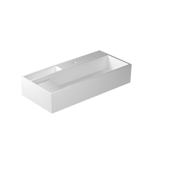 Countertop or wall-hung washbasin cm 100x48