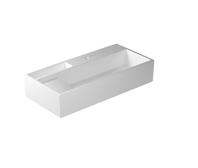 Countertop or wall-hung washbasin cm 100x48