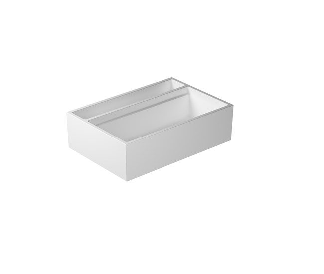 Countertop or wall-hung washbasin cm 70x48