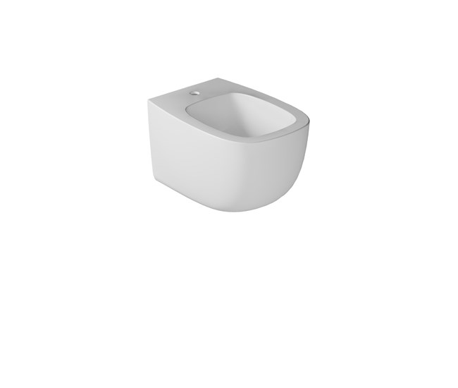 Wall-hung bidet one hole 58x40