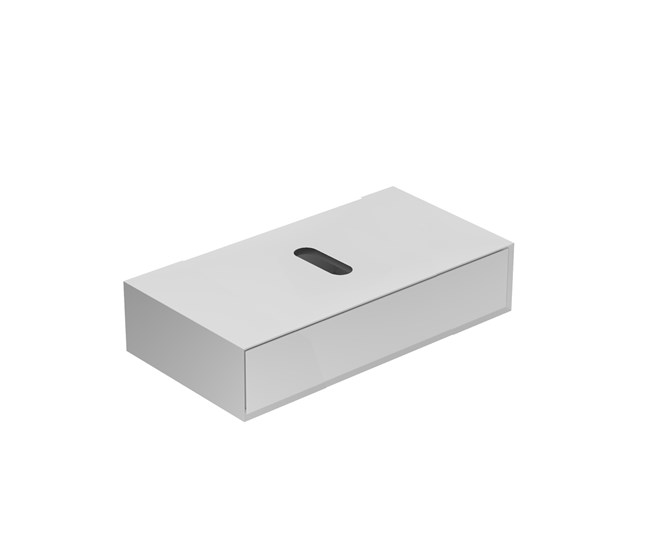 Wall-hung drawer with syphon central slot cm 100x48xh20