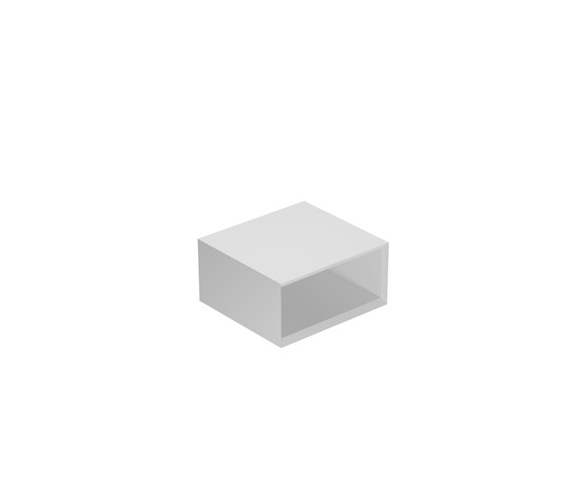 Wall-hung open shelving cabinet cm 40x37h20 that can be placed laterally or undercounter