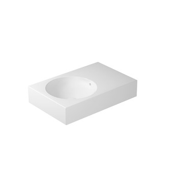 Wall-hung or countertop washbasin cm 70x46