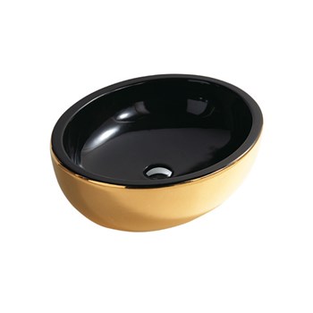 Washbasin gold/black