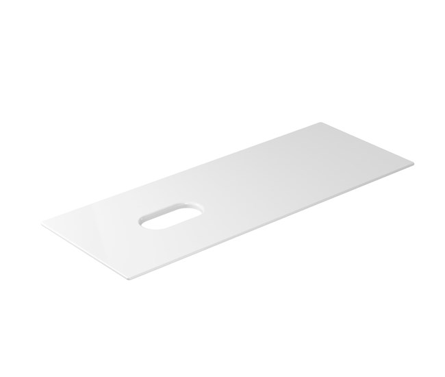 Ceramic shelf with SX-DX hole (reversible) 121x46