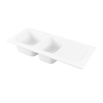 Recessed sink for kitchen Genius 116 cm