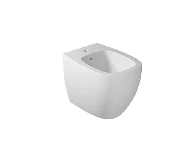 Wall-hung bidet one hole