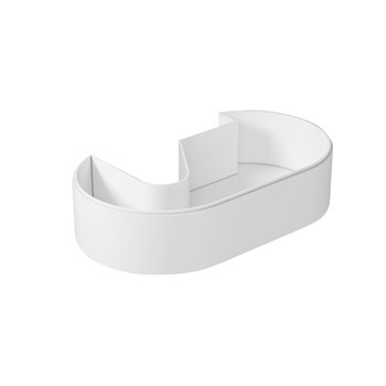 Under-basin oval drawer cm 65x38xh14