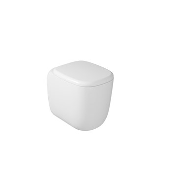 Back to wall RIMLESS flush WC 51x36